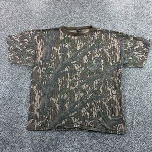Vintage ACE Camo Shirt Mens 2XL Trebark Realtree Smokey Branch Camouflage